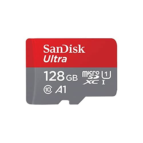 Image of SanDisk Ultra 128GB microSDXC Memory Card + SD Adapter with A1 App Performance Up to 120MB/s, Class 10, UHS-I