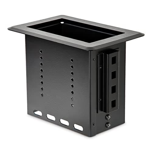 Image of StarTech.com Single-Module Conference Table Connectivity Box - For Adding Power / Charging / AV / Laptop Docking Module (BEZ4MOD)