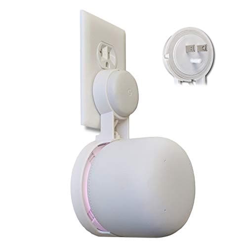 Image of Nest WiFi Point Genie: The Simplest Lowest Profile Outlet Holder Mount for Google Nest WiFi Point | Reinforced Support | Great Sound | Open Access | No Messy Screws! (1-Pack)