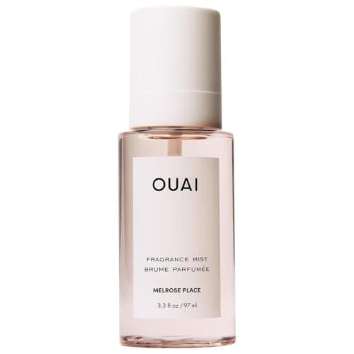 Image of OUAI Melrose Place Hair and Body Mist - Velvety-Rich Rose Hair Perfume and Body Spray - Notes of Rose, Lychee, Berry & Pink Peppercorn (3.3 Fl Oz / 97 ml)