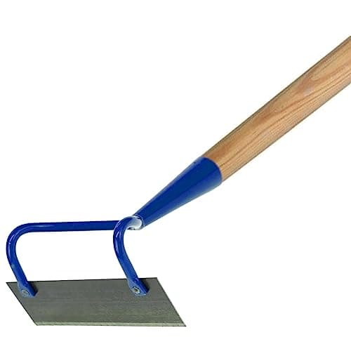 Image of 18 cm Wide Hoe Swan Neck Cultivator - Heavy-Duty Solid Steel Dutch Hoe with 120 cm Wooden Handle - Ideal for Digging, Weeding & Soil Cultivation - Rust-Resistant Gardening & Landscaping Tool