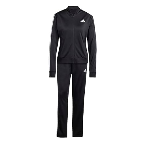 Image of adidas Women's ESSENTIALS 3-STRIPES TRACKSUIT, Black, XS