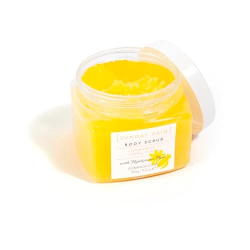 Image of Sunday Rain Chamomile and Ylang Ylang, Exfoliating Body Scrub with Hyaluronic Acid, Vegan and Cruelty-Free Body Exfoliator, 265g