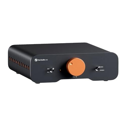 Image of Fosi Audio ZA3 Balanced Stereo/Mono Amplifier HiFi with TPA3255 Chips, Mini Audio Amp Monoblock with XLR RCA Inputs and 12V Trigger-in for Desktop Bookshelf Passive Speakers with 48V5A Power Supply