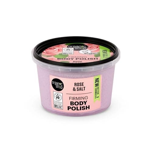 Image of Organic Shop 250ml Body Scrub Firming Rose & Salt