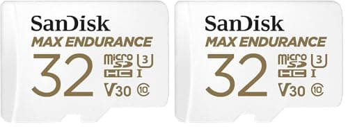 Image of SanDisk 32GB MAX ENDURANCE microSDHC card for IP cams & dash cams + SD adapter up to 15,000 Hours Full HD / 4K videos up to 100 MB/s UHS-I Class 10 U3 V30 (Pack of 2)