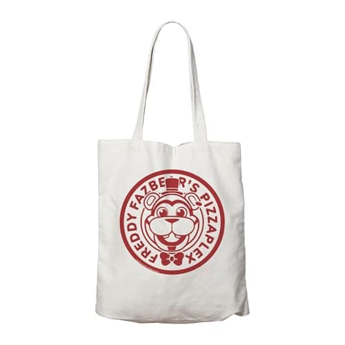 Image of FaNaTtik Five Nights at Freddy’s Tote Bag – Officially Licensed Cotton Shopper – 40 x 40cm Reusable Eco Bag – Printed in the UK – FNAF Gaming Gift & Collectible