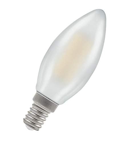 Image of Crompton Lamps LED Candle 5W SES-E14 Dimmable Filament (40W Eqv) 2700K Warm White Pearl 470lm C35 Frosted Opal Light Bulb