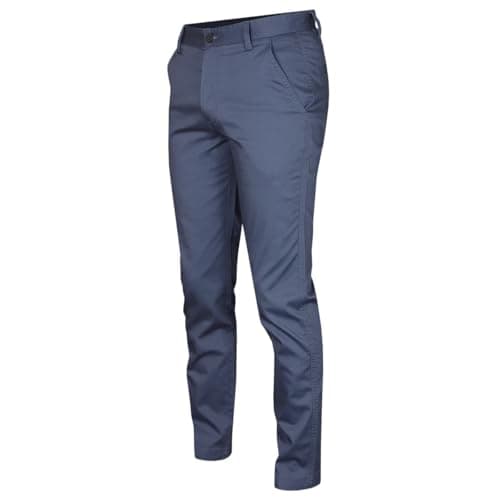 Image of Calvin Klein Mens Campus Chino Wicking Stretch Trousers - Denim - 32R