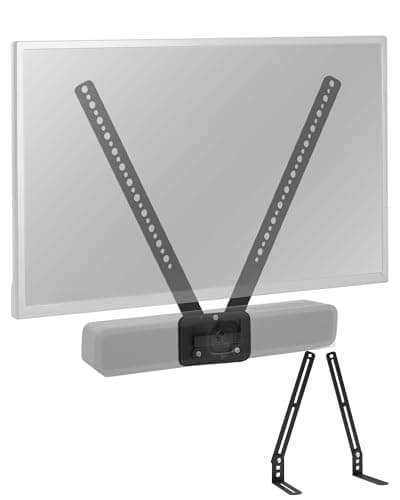 Image of TV Mount for Logitech MeetUp HD Video and Audio Conferencing System, Alternating 6mm and 8mm Holes, L-Shaped Brackets Adjust The Gap, 150 Pound Load-Bearing Capacity