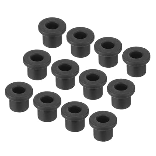 Image of sourcing map 15Pcs t Shape Rubber Grommet Mount Dia 10mm ID 7mm H 11mm Black Seal Protection Cable Grommets Flexible for Cable Pipe