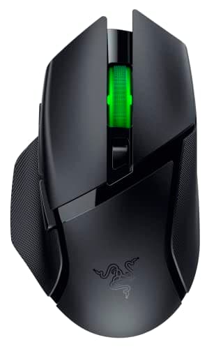 Image of Razer Basilisk V3 X HyperSpeed, Customizable RGB Lighting, Wireless Gaming Mouse, Ultra High Speed 2.4 GHz (HyperSpeed) Bluetooth Connection, 5G High Performance 18K Optical Sensor, 2nd Generation