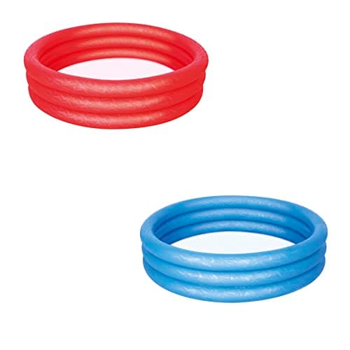 Image of Bestway Kids Paddling Pool, Inflatable Small Kiddie Swimming Pool, 3-Ring Outdoor Water Play Pool
