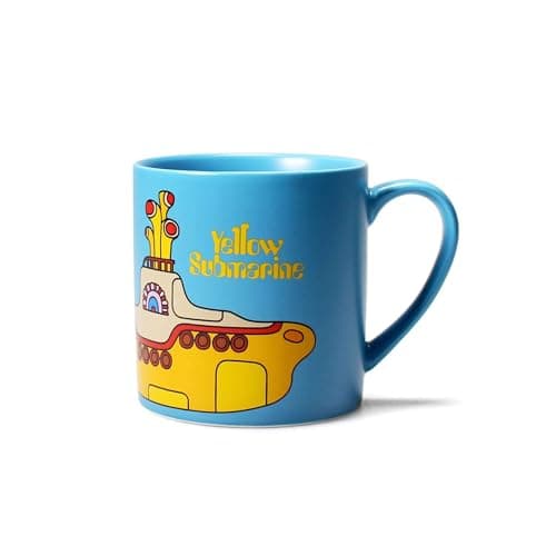 Image of Half Moon Bay | The Beatles | Yellow Submarine | Blue Ceramic Tea & Coffee Mug | Official Merchandise | Home Bar & Record Nook Essential | Father's Day 2026 Gift