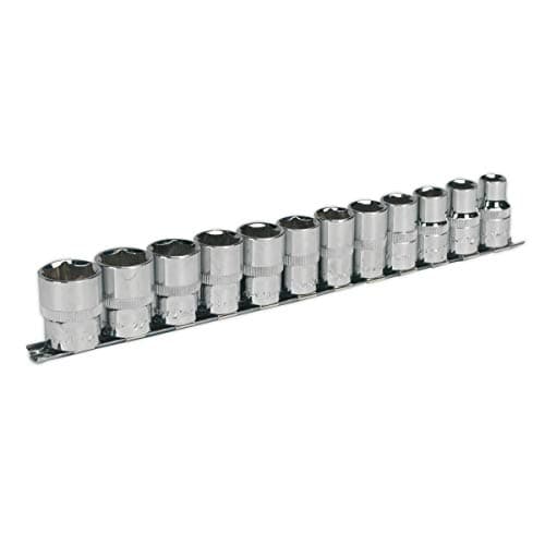 Image of Sealey Ak2695 Socket Set 12Pc 1/2Sq Drive 6Pt Walldrive Metric