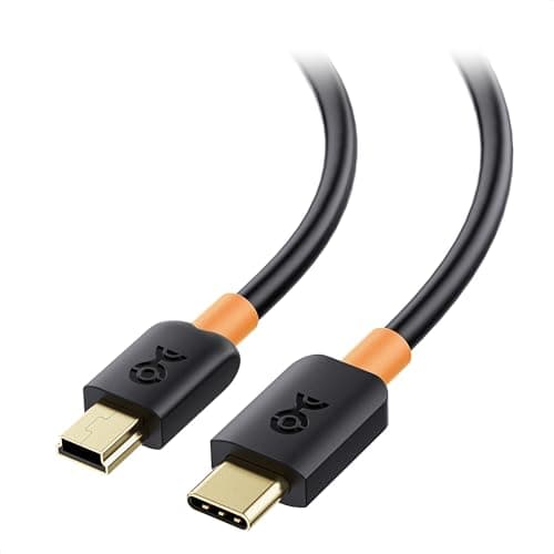 Image of Cable Matters USB C to Mini USB Cable 2m, MiniUSB to USBC Cable for Game Controller, Camera, GPS, Dash Cam, Black