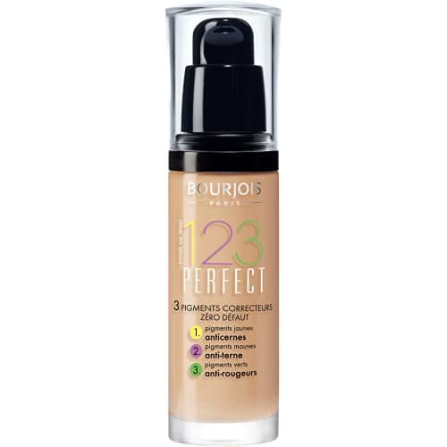 Image of Bourjois 123 Perfect Medium Coverage Liquid Foundation 53 Light Beige, 30ml, 363532