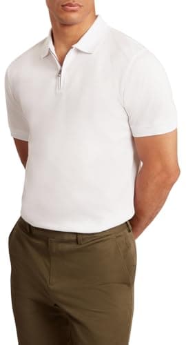 Image of Ted Baker London Branded Honeycomb Trim ss Polo, Navy, m