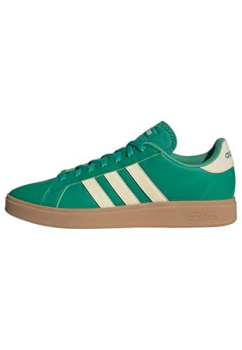 Image of adidas Men's Grand Base 2.0 Shoes, Court Green/Warm Vanilla/Gum 3, 9 UK