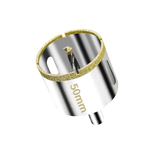 Image of Meccion Diamond Hole Saw with Pilot Center Drill Bit 50mm Diamond Core Hole Cutter for Tile, Porcelain, Glass, Marble, Ceramic