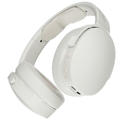Image of Skullcandy Hesh Evo Wireless Over-Ear Bluetooth Headphones, Noise Isolating, Up to 36 Hours Battery, Foldable Lightweight Design, Microphone for iPhone Android - Bone