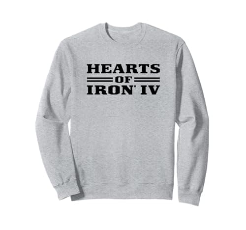 Image of Hearts of Iron IV logo black Strategy Game Sweatshirt