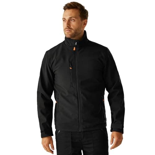 Image of Regatta Professional Mens Thermogen Heated Softshell Insulated Jacket, Black, L EU