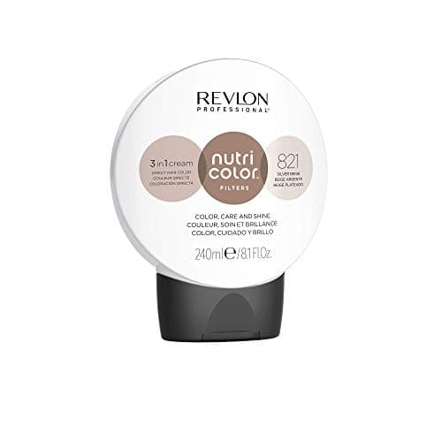 Image of REVLON PROFESSIONAL Nutri Color Filters, Semi-Permanent Toning Hair Color, 821 Silver Beige, 240 ml