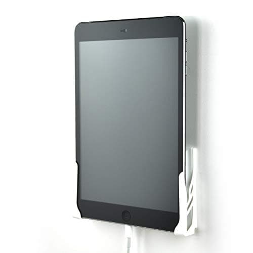 Image of Dockem Koala Wall Mount 2.0: Damage-free Universal Dock for Smartphones, Tablets, eReaders: for iPad (1-4, Air 1/2/3), iPad Mini, Pro, Samsung Galaxy, Microsoft Surface Tablets (White)