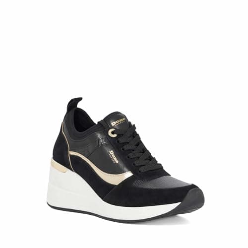 Image of Dune London Ladies ELARAH Flatform Trainers Size UK 6 Black
