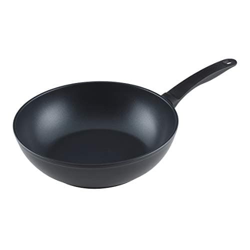 Image of Kuhn Rikon Wok 28cm, Forged Aluminium 3-Layer Non-PFOA Titanium Hardened Non-Stick Pan with Stay-Cool Handle. Suitable for All Hobs, Including Induction. Oven & Dishwasher Safe - Easy Induction