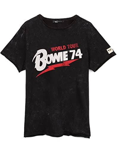 Image of David Bowie T-Shirt for Women & Men | Unisex World Tour 1974 Short Sleeve Rock Band Tee | Music Gifts Merchandise XX-Large