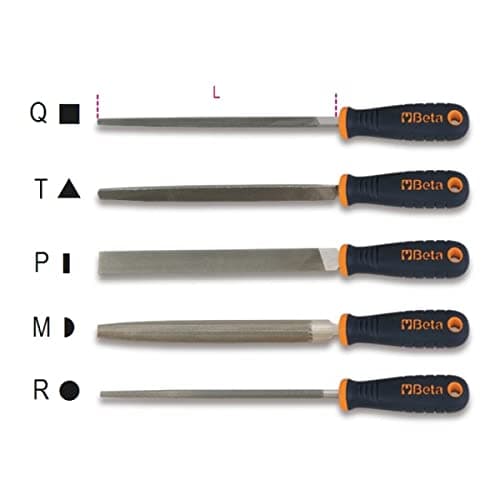 Image of Beta 17190243 Model 1719Bm D10/T Three Square Bastard Cut File, Plastic Handles, 10"/250mm
