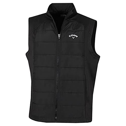 Image of Callaway Golf Mens Full Zip Puffer Gilet - Caviar - XXL