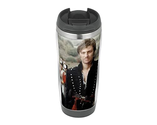 Image of Profiles Sharpe Sean Bean - Travel Mug, Thermal Insulated Cup for Hot and Cold Beverages Drinks