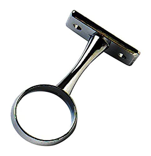 Image of Merriway BH04425 25mm (1 inch) Chrome Wardrobe Rod Rail Centre Support Bracket
