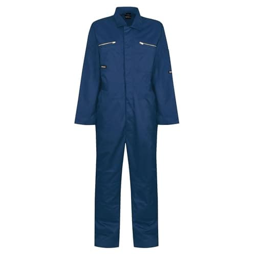 Image of Mens Zip Fasten Durable Workwear Coveralls All-in-One Boiler Suit Overall Dungarees Work Utility Uniform for Garage Carpenter Garden Mechanic