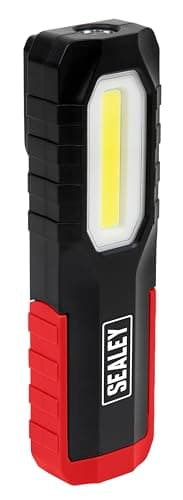 Image of Sealey 3W COB & 2W SMD LED Rechargeable Inspection Light, with 180° Magnetic Stand - LED301, Black/Red
