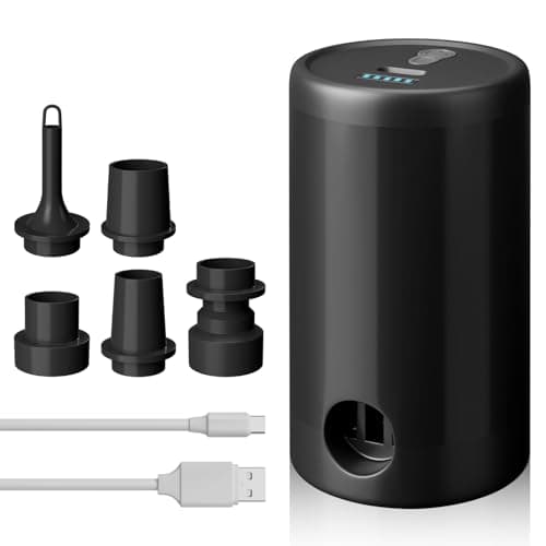 Image of ytorgr Electric Air Pump for inflatables,Portable Mini Air Bed Pump Rechargeable Deflate Inflatable for Paddling Pool Boats Swimming Sleeping Pads