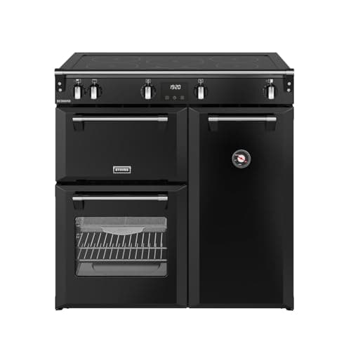 Image of Stoves Richmond 90Ei TCH 90cm Electric Range Cooker with Induction Hob - Black - A/A/A Rated