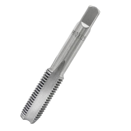 Image of Youzzei Metric Thread Tap, M10x1.25MM Metric Hand Tap, Premium High-Speed Steel 3 Straight Flutes Right Hand Screw Threading Taps