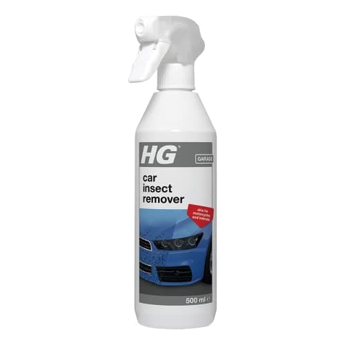 Image of HG Car Insect Remover, Removes Dried Out Bug Stains & Residue from Bonnets, Bumpers, Windows & Windscreens, Vehicle Cleaner for Insects & Mucky Deposits – 500ml Spray (239050106)