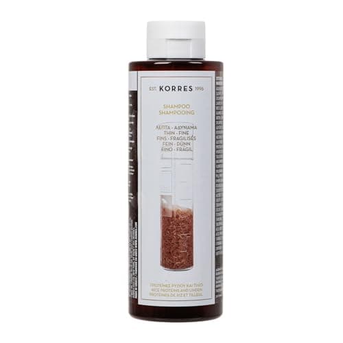Image of KORRES Shampoo Rice Proteins and Linden for Thin and Fine Hair 250 ml