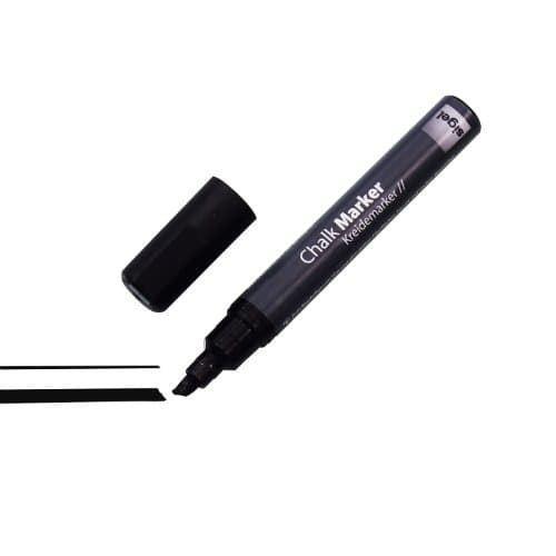 Image of SIGEL GL180 Chalk Marker 50, chisel tip 1-5 mm, Black