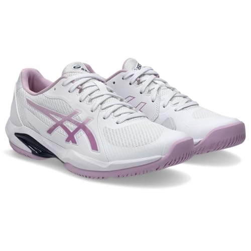 Image of ASICS Women's Solution Swift FF 2 Sneaker, White/UBE, 7 UK