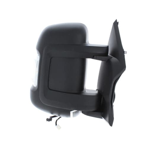 Image of XYZ Parts Electric Short Arm Wing Door Mirror With Heated Glass Clear Indicator Light And Black Cover Compatible with Peugeot Boxer Van 2014-2023 Drivers Side Right Hand Replacement