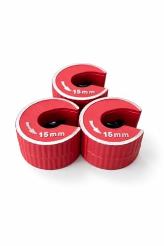 Image of 15mm Auto Copper Pipe Cutter for Plumbing & DIY – Pipe Cutting Tool – 3 Piece Set