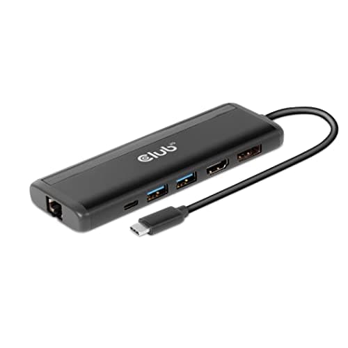 Image of Club3D CSV-1597 USB Gen 1 Type-C 8-in-1 MST Dual 4K60Hz Display Travel Dock