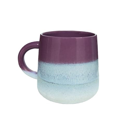 Image of Sass & Belle Mojave Glaze Aubergine Mug - Ceramic Coffee Mug and Tea Cup with Artisan Finish Stylish Home Decor Kitchen Accessory Designed by Sass and Belle