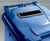Image of Confidential Waste Wheelie Bin 240 Litre Blue 377892